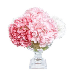 Provence Hydrangea Bouquet - Medium Mixed Pink & Gold