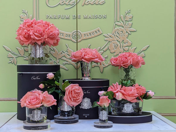 Cote Noire - Seven Rose Bouquet in Peach - SMB05