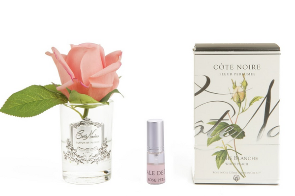 Cote Noire Perfumed Natural Touch Rose Bud - Clear - Peach - GMR45