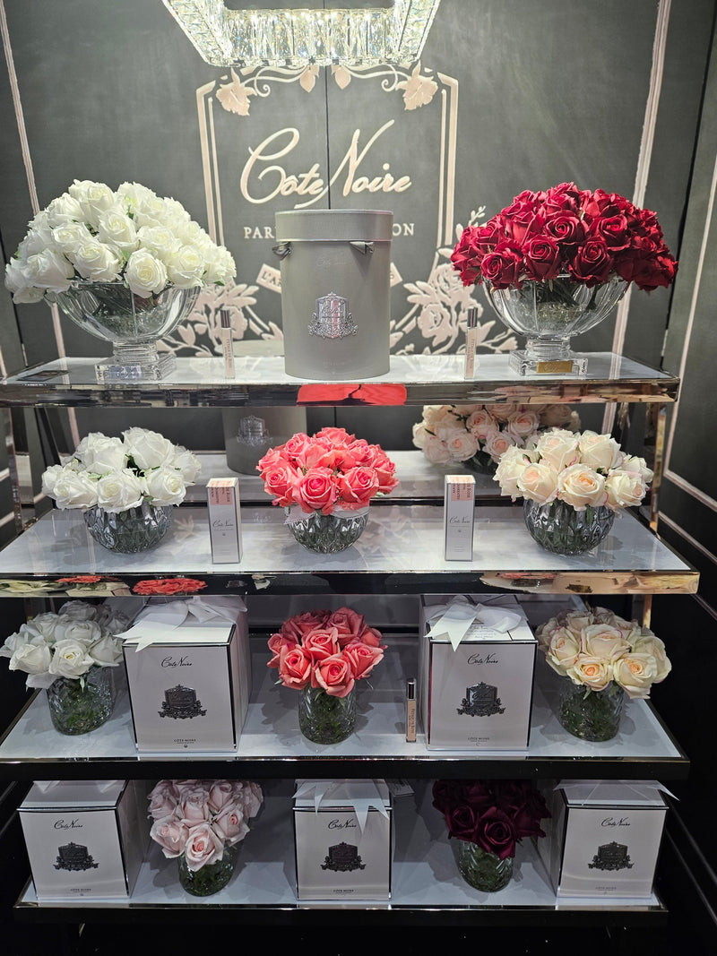 Cote Noire - Luxury Round 13 Rose Buds Bouquet in Peach - RRB05