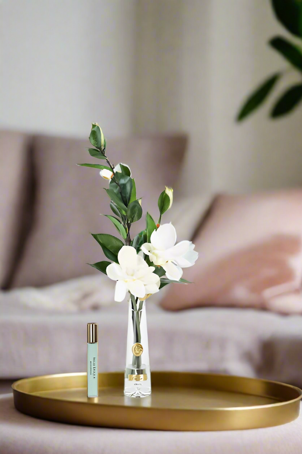 ** NEW ** Summer Magnolia - White & Gold - SMG01