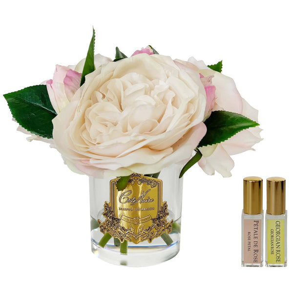 * DISCONTINUED * Cote Noire Premium Peonies & Rose Buds - Champagne & Gold Badge - LS32