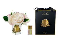 * DISCONTINUED * Cote Noire Premium Peonies & Rose Buds - Champagne & Gold Badge - LS32