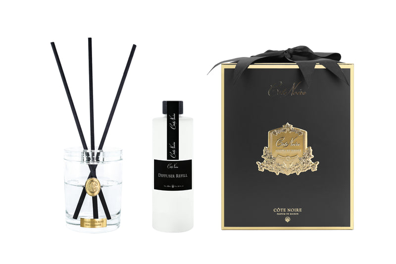 Cote Noire room fragrance set ルームフレグランス NEW - Cote Noire Crystal Diffuser Set - 200ml - Gold -French Morning T