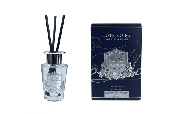 ** DISCONTINUED ** Cote Noire 100ml Diffuser Set - Eau De Vie - Silver - GMSS15005