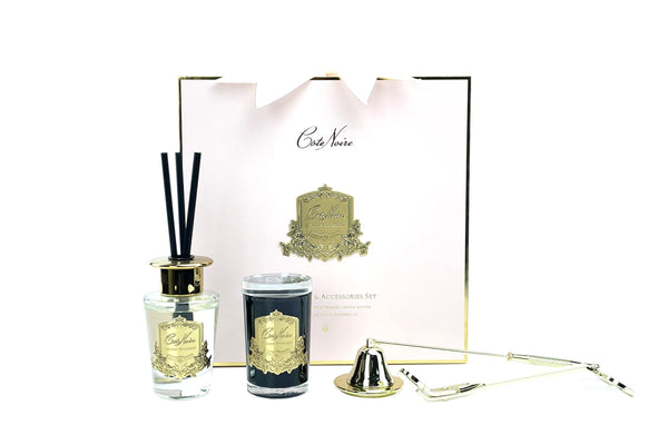 * DISCONTINUED * Luxury Gift Set with candle snuffer & wick trimmer - Pink - Charente Rose - GFA02