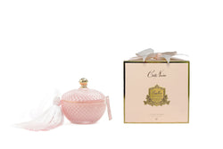 Cote Noire Round Art Deco Candle - Pink & Gold - Pink Champagne - GML30002