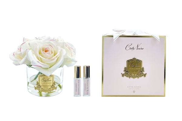 Cote Noire Perfumed Natural Touch 5 Roses - Clear - Pink Blush - Pink Box - GMR88