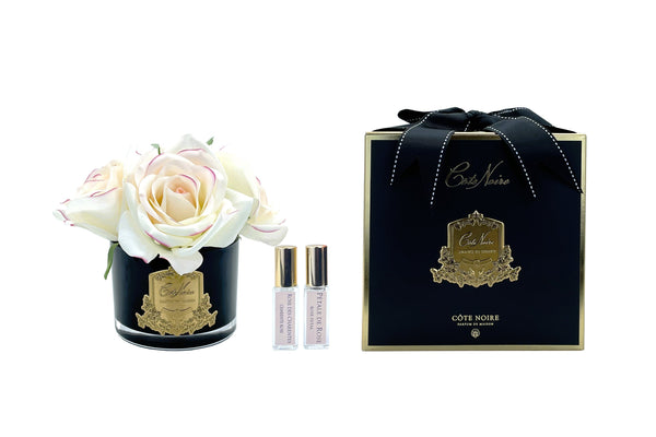 Cote Noire Perfumed Natural Touch 5 Roses - Black - Pink Blush - GMRB62