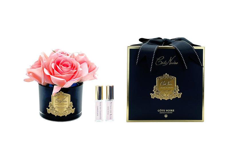 Cote Noire Perfumed Natural Touch 5 Roses - Black - Peach - GMRB65