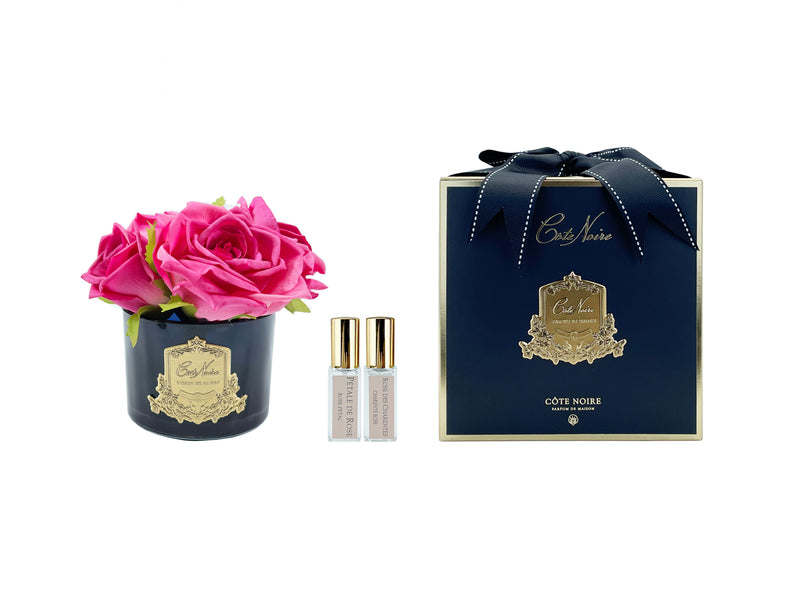 Cote Noire Perfumed Natural Touch 5 Roses - Clear - Magenta - GMRB67