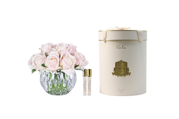 NEW - Cote Noire Luxury Round 13 Rose Bud Bouquet - Champagne Pink  - RRB15