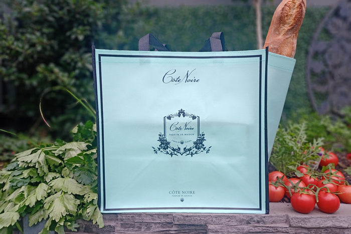 côte noire Cote Noire Tote Carry Bag - Large - Jade & Black