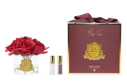 Cote Noire Perfumed Natural Touch 5 Roses - Clear - Carmine Red - Burgundy Box - GMR90