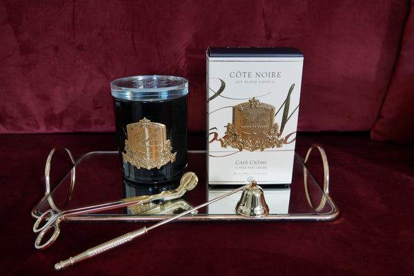 * DISCONTINUED * LTD Coffee & Cream 450g Candle with Crystal Glass lid