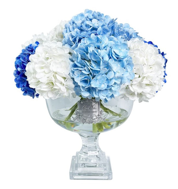 *New* Provence Hydrangea Bouquet - Large Mixed Blue & Silver