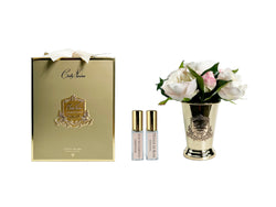 Cote Noire - Peony Bouquet - Champagne - Gold Goblet - LMC01