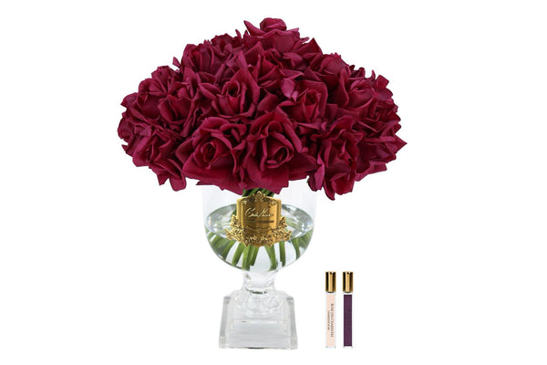 ** SAMPLE ** - Cote Noire Versailles French Rose Bouquet - Red with Gold Badge