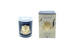 Cote Noire Soy Blend Candle - Blonde Vanilla - Gold Badge with Crystal Glass Lid