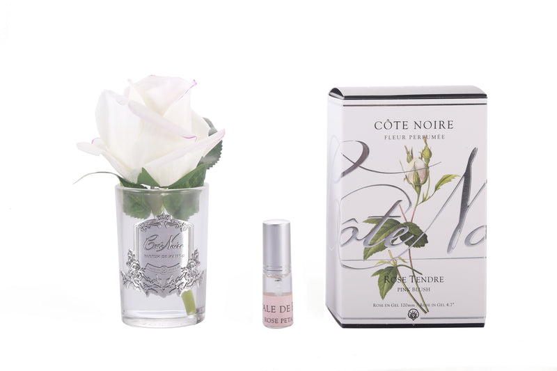 Cote Noire Perfumed Natural Touch Rose Bud - Clear - Pink Blush - GMR42