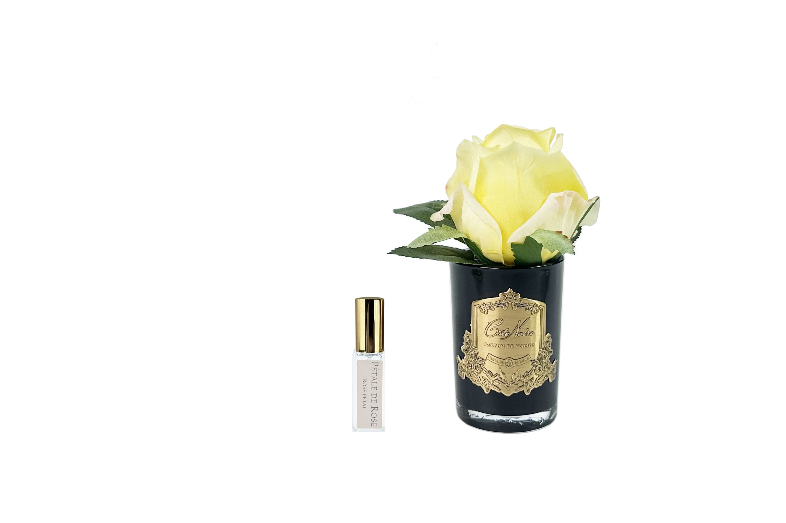 PERFUMED NATURAL TOUCH 5 ROSES - CLEAR & GOLD BADGE - IVORY WHIT main image 1