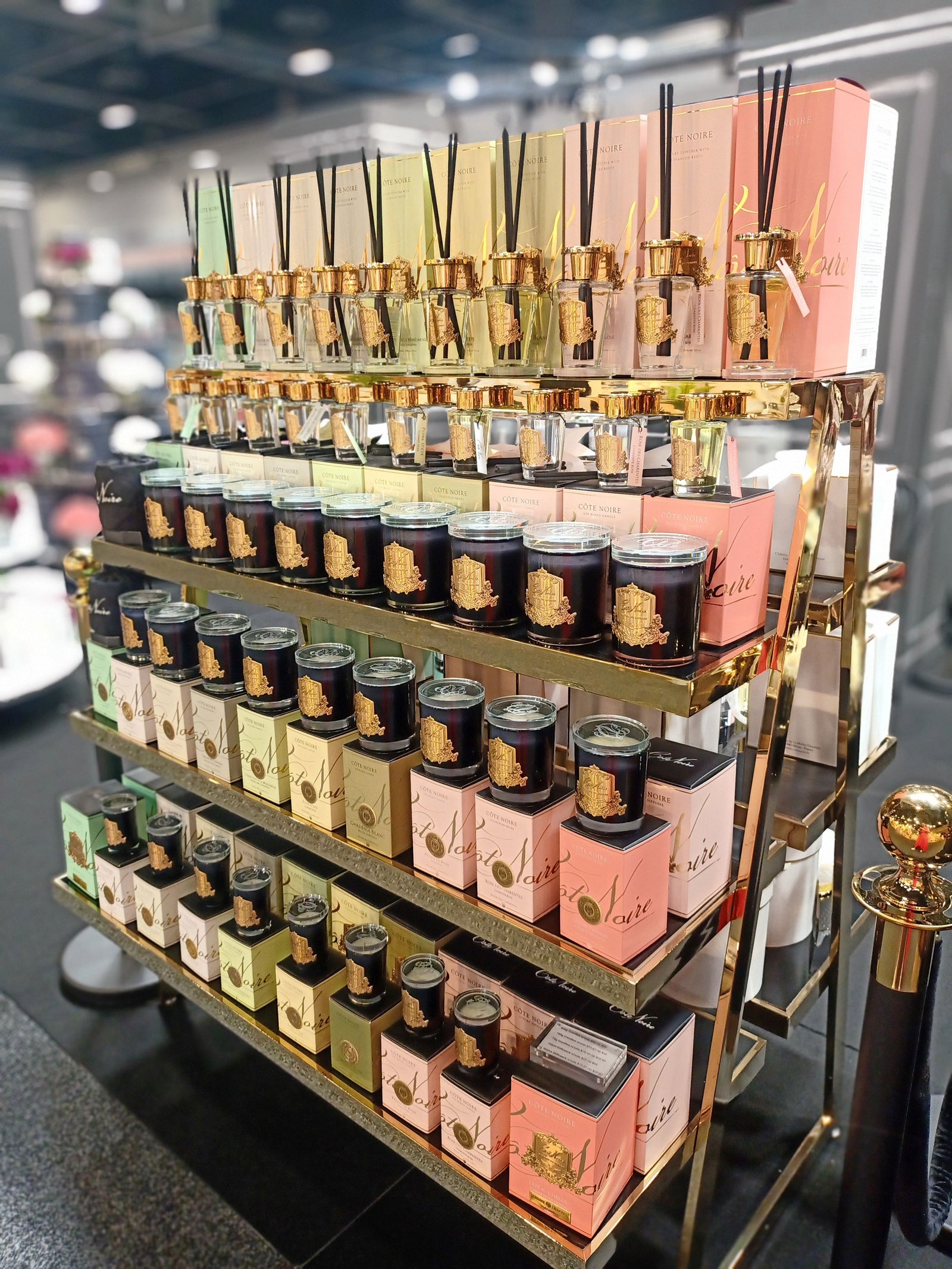 Cote Noire Candles - Dark Vessel with Gold Badge - Winter in the Chate