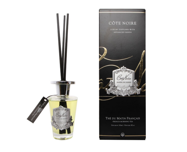 ** DISCONTINUED ** Cote Noire 150ml Diffuser Set - French Morning Tea - Silver - GMDS15001