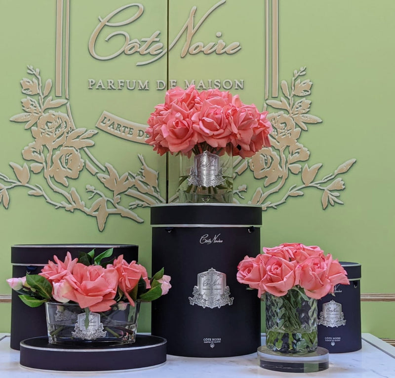 Cote Noire - Luxury Range Oval - Peach Roses - LOV05