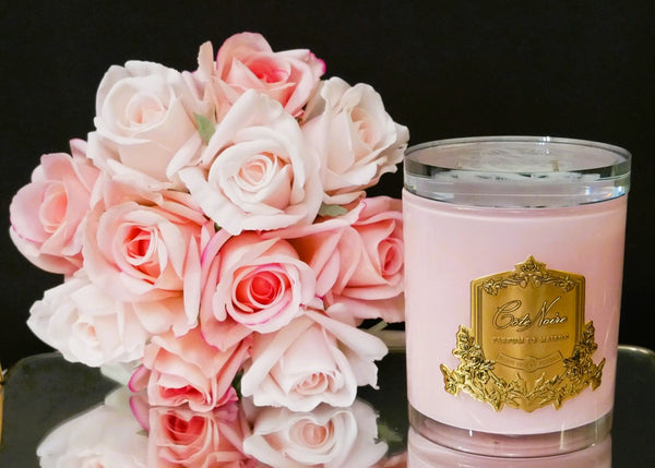 * Limited Edition Candle * PINK VESSEL 450g Candle in Pink Champagne with Crystal Glass lid